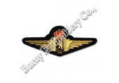 Hands Embroidered Bullion Wire Blazer Fabric Wings